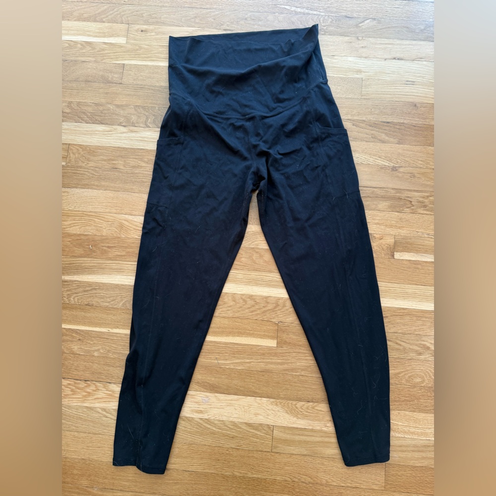 Quince Black High-Rise Leggings
